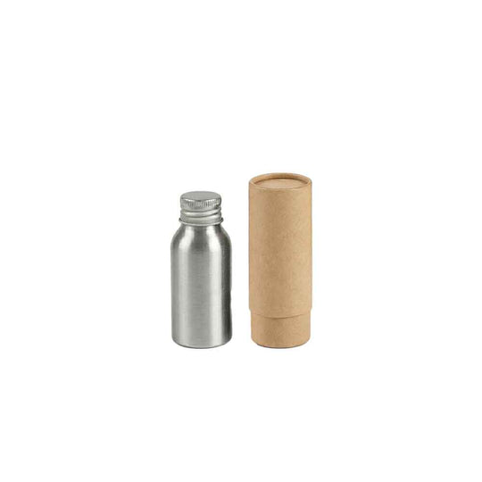 Flaskor med skruvlock i aluminium med pump eller spraylock