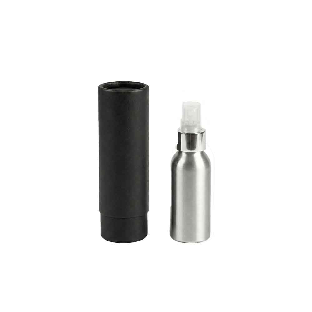 Flaskor med skruvlock i aluminium med pump eller spraylock