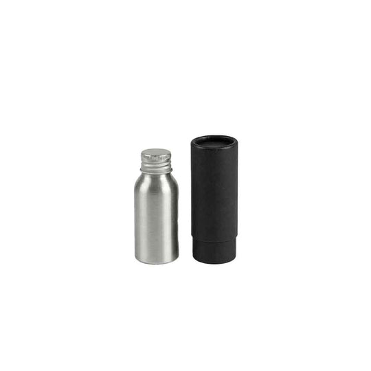 Flaskor med skruvlock i aluminium med pump eller spraylock
