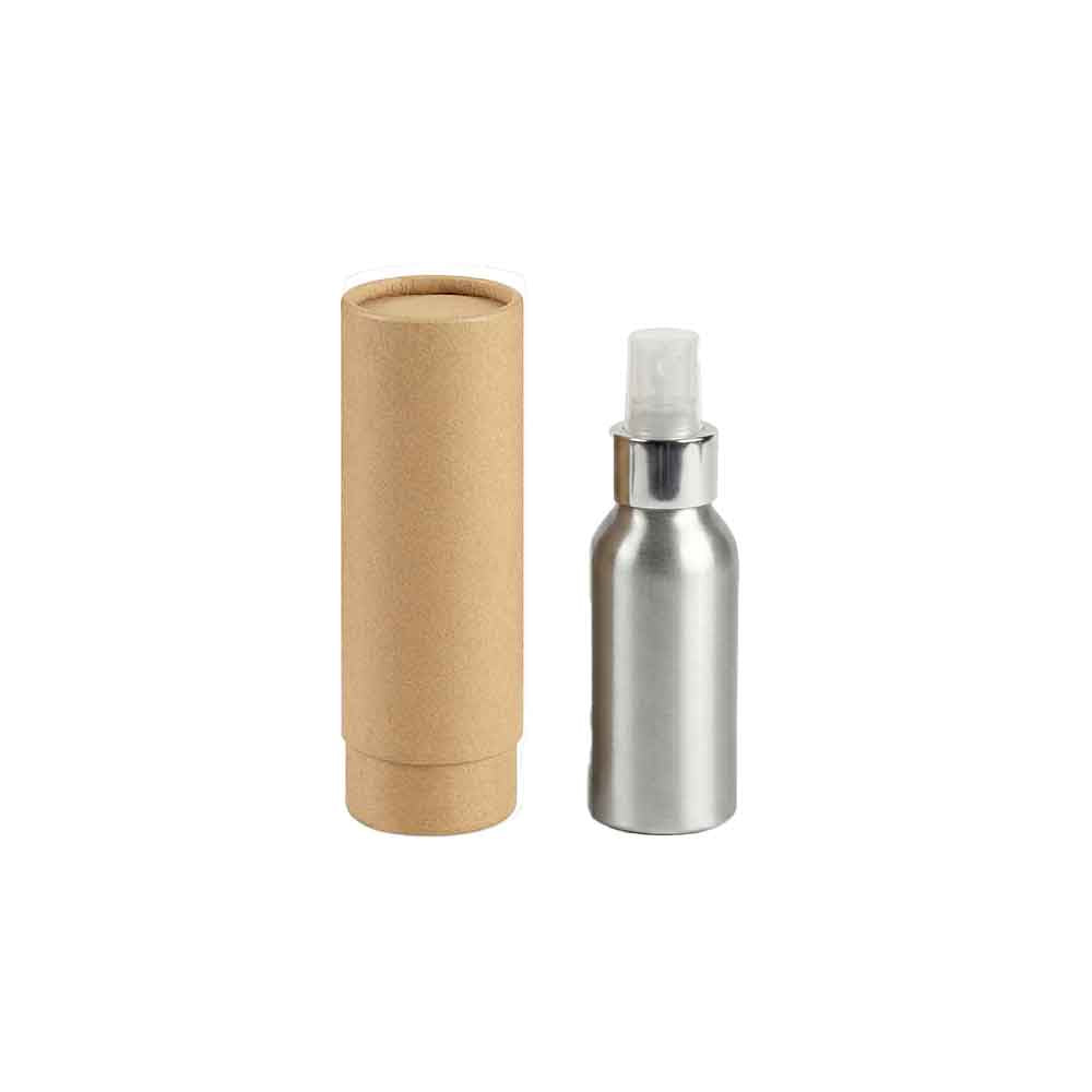 Flaskor med skruvlock i aluminium med pump eller spraylock