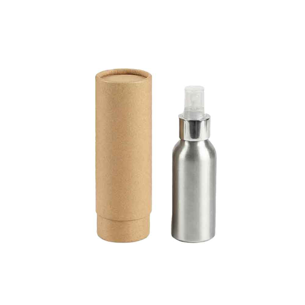 Flaskor med skruvlock i aluminium med pump eller spraylock