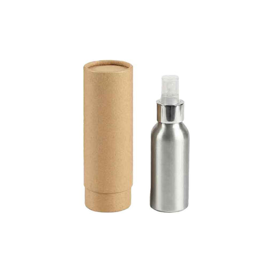 Flaskor med skruvlock i aluminium med pump eller spraylock