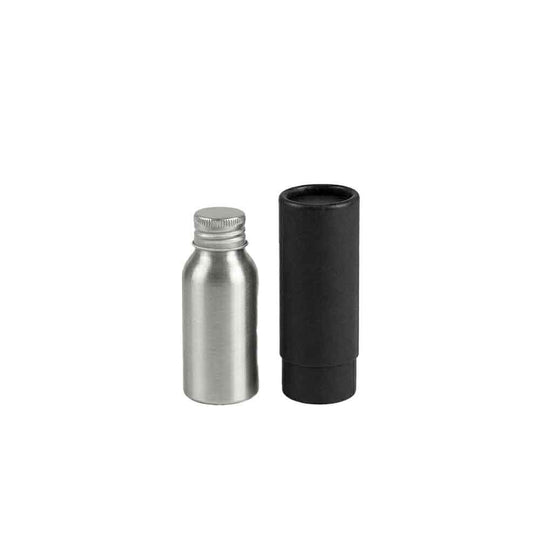 Flaskor med skruvlock i aluminium med pump eller spraylock