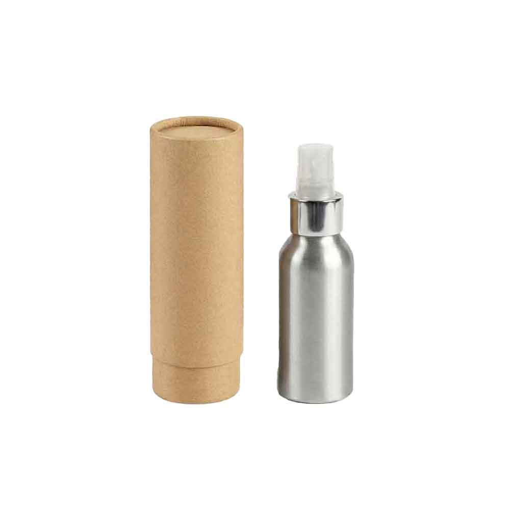 Flaskor med skruvlock i aluminium med pump eller spraylock