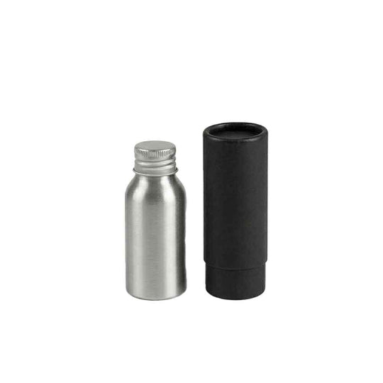 Flaskor med skruvlock i aluminium med pump eller spraylock