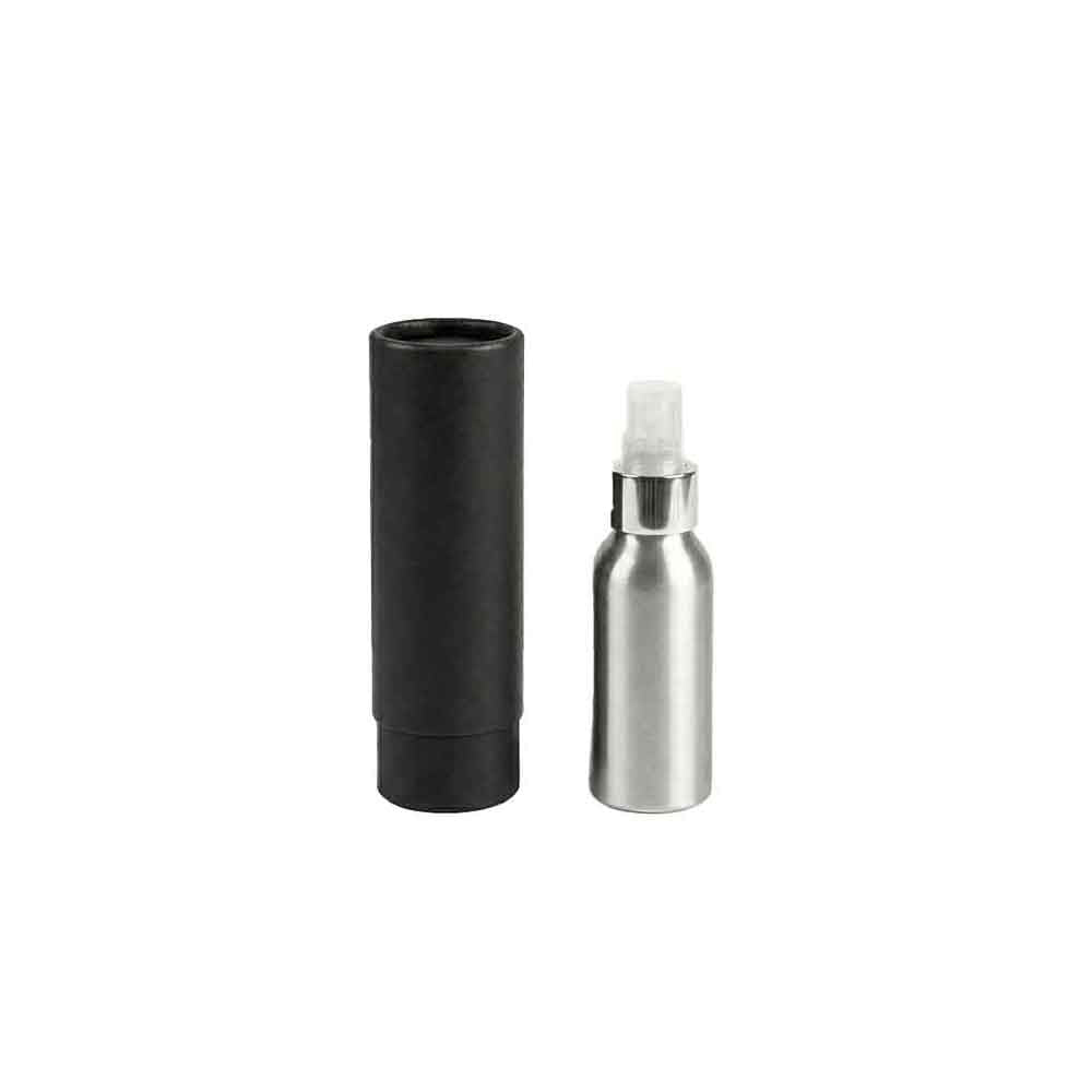 Flaskor med skruvlock i aluminium med pump eller spraylock