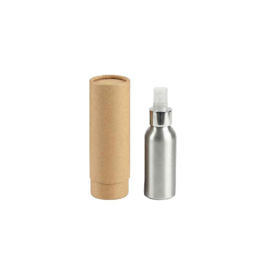 Flaskor med skruvlock i aluminium med pump eller spraylock