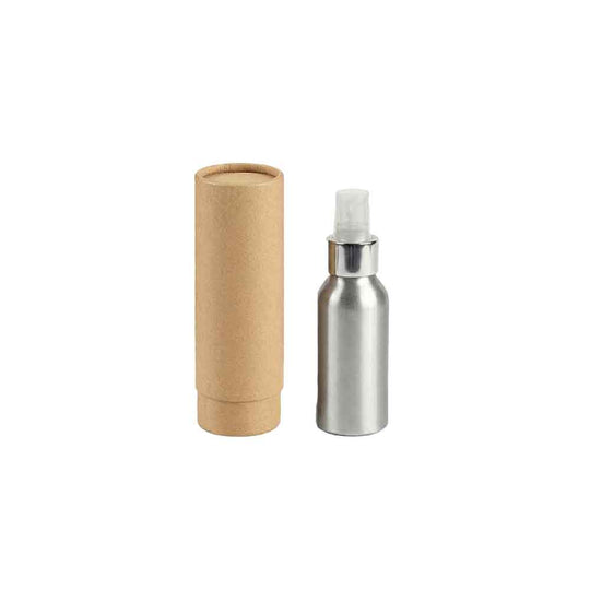 Flaskor med skruvlock i aluminium med pump eller spraylock