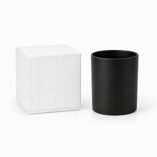 Ljusburkar av glas (Clear & Black)