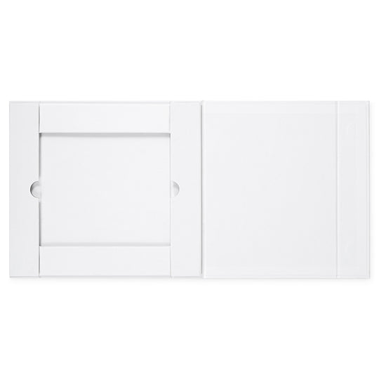 Flat-Pack A5 magnetiska presentförpackningar i svart & Vit